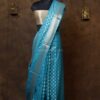 Sky Blue Banarasi Silk paudi Saree