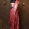 Coral pink Banarasi paudi Silk