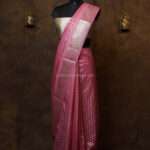 Blush Pink banarasi silk paudi saree