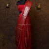 Royal red banarasi silk paudi saree