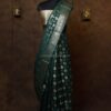Royal green banarasi Silk paudi saree