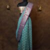 Sky Blue cotton saree
