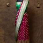 Magenta Minakari Banarasi Satin Saree