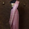 Blush Pink banarasi jal silk saree