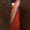 Marigold Minakari Banarasi Satin Saree