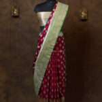 Rich Magenta Minakari Banarasi Satin Saree