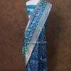 Peacock Blue Banarasi Handloom Horse & Elephant Figure Jaal Silk Saree