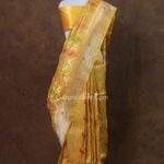 Yellow Banarasi Pure Silk Saree with Bagula Buta