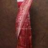 Bridal Red Banarasi Handloom Pure Silk Elephant Sikarga Figure Saree