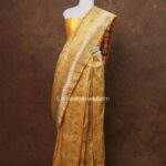Royal Yellow Banrasi Handloom Squirel & Birrd Motif saree